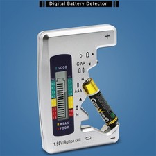 LCD Digital Battery Tester Voltage Power Detector For AA AAA C D 9V Button Cell
