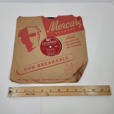Percy Faith -You Are The One/The Loveliest Night Of The Year 78 rpm Record 39192