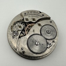 1902 Waltham Pocket Watch Movement Size 12s Grade 220 Model 1894 - For Parts