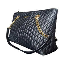 Karl Lagerfeld Black Quilted Shoulder Bag for...