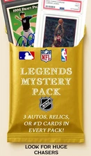 Premium Mystery Pack (20 Hits- 3 Guaranteed Autos, #, Relics) SPORT CARDS-CHASE