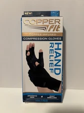 Copper Fit Copper Infused Compression Gloves 1 Pair, Size X/XL (CFHRLXL_080723)