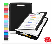 Clipboard with Storage Heavy Duty Clip Boards 8.5X11 with 2 Storage Case