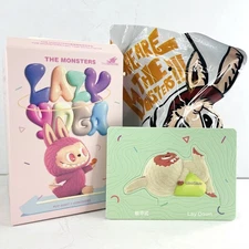 POP MART x Labubu The Monsters Lazy Yoga Series Figure Dolls Toy - Lay Down