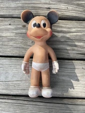 Vintage Sun Rubber Co. Mickey Mouse Disney Walt Disney Productions 10.5" Tall