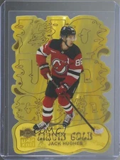 2024-25 Skybox Metal Universe Liquid Gold Jack Hughes #7 f1h