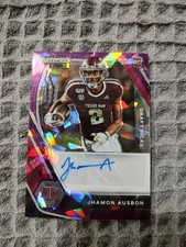 jhamon ausbon 2021 prizm draft rookie purple ice auto eagles texas a&m JHA 72/99