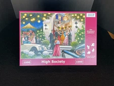 House of Puzzles High Society Puzzle Keith Stapleton 1000 pc Complete