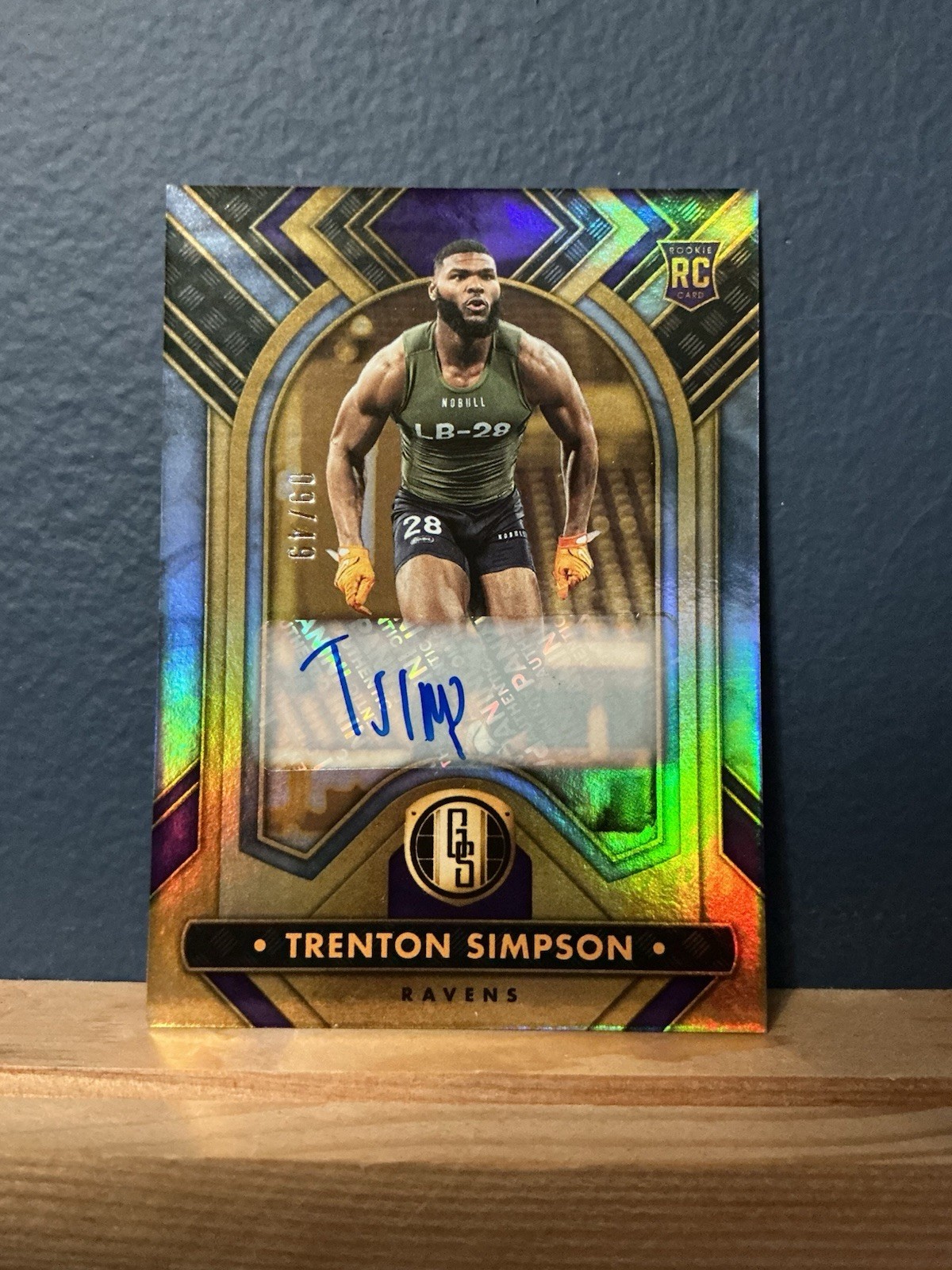 Trenton Simpson Panini Gold Standard #187 Autograph Platinum
