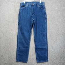 Dickies Carpenter Jeans Mens 38x32 Blue Denim Relaxed Fit Workwear Utility Pants