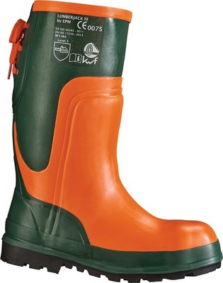 Feldtmann Forstsicherheitsstiefel Ulme Größe 44 W. extra breit oliv/orange Na...