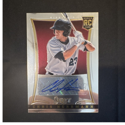 Panini Select 2013 Chris Herrmann Rookie Autograph #199 Twins Serial Numbered