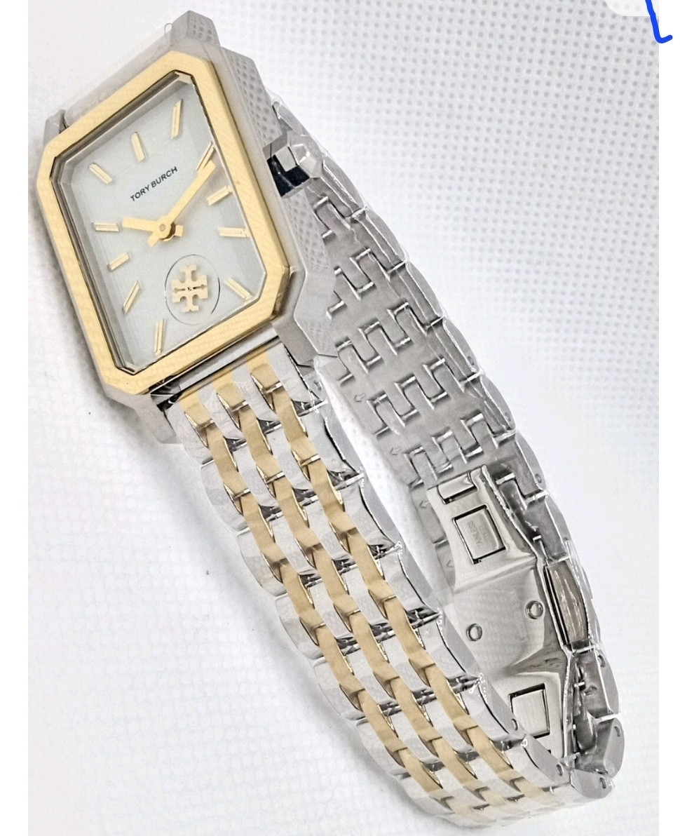 Tory Burch TBW1501 Robinson Two Tone Stainless Steel Cream Dial