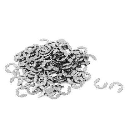 100 PACK 5mm ID 304 Stainless Steel Retaining Circlip Snap Ring E-Clips