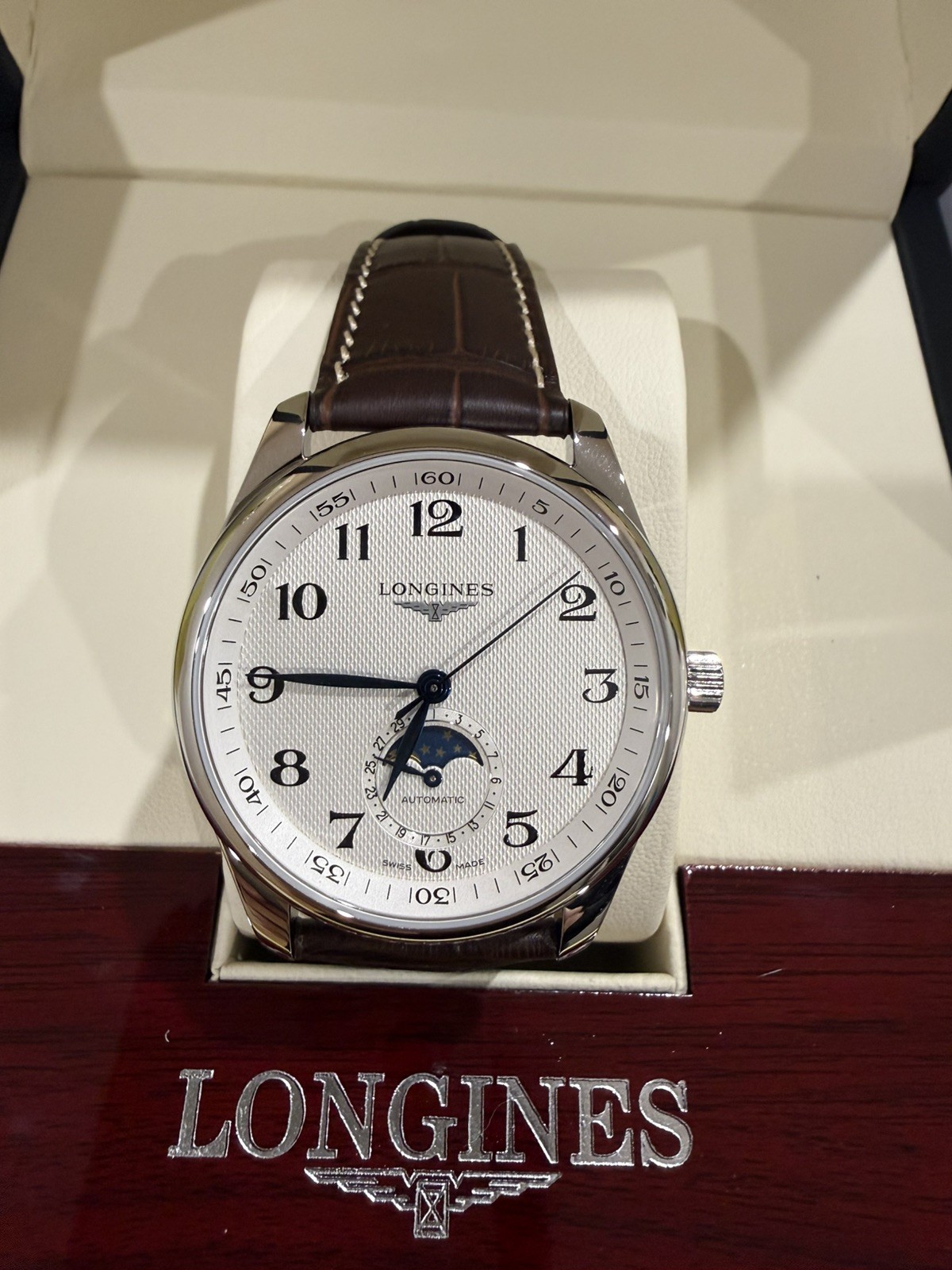 Longines Moonface Master Collection Automatic Mans Watch Excellent Condition