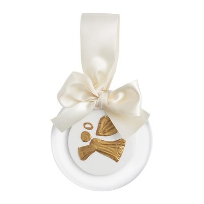 Mud Pie Christmas Angel Gold Intaglio Ornament