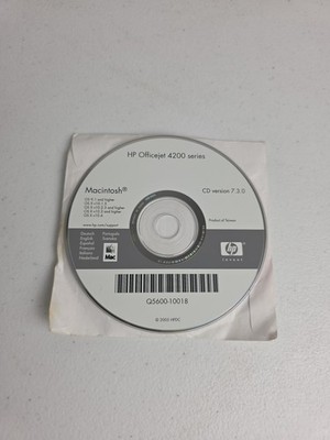HP Officejet 4200 Series Printer Software DISC ONLY MAC 7.3