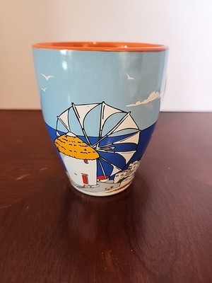 Aegean Art Greece Souvenir Mug, Missing Spoon