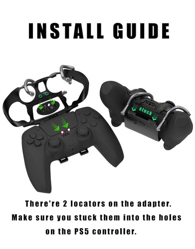 EXknight Leverback FPS Mechanical Paddles Attachment, Back Buttons Black - Picture 2 of 7