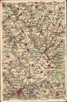 Maps postcard Bayreuth, Berneck, Kupferberg, Stammbach - 3607929