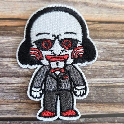 John Kramer Jigsaw Doll Saw Horror Movie Embroidered Iron on Patch