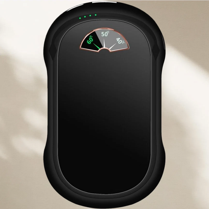 Scaldamani Elettrico 2 in 1, TNMOO Scaldamani Ricaricabile USB con 3 Livelli di Riscaldamento