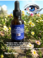 New !Organic Herbal Hydrosol Eyebright Drops Various Sizes1oz,10ml