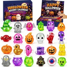 Halloween Advent Calendar 2026 24 Silicone Sensory Fidget Toys Party Favors