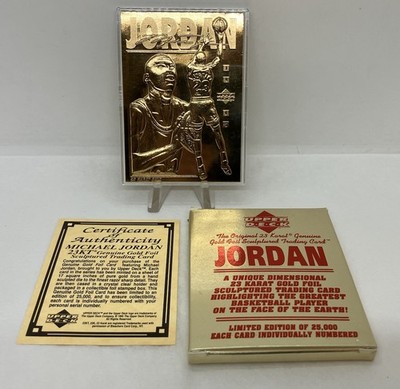 1995 Upper Deck Michael Jordan 23 Karat Gold Foil #23 Chicago Bulls Card