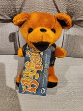 NWT Vintage Grateful Dead Beanie Bear Blues Man Liquid Blue 1998