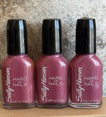 (Lot Of 3) Sally Hansen Hard As Nails Nail Polish, 530 ROCKIN' HARD