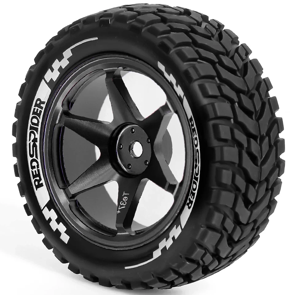 RC Rubber Tires 4Pcs For HSP HPI 1:16 On-Road Car 1/18 Latrax Teton 1/10 RC Car - Image 3 of 4