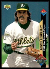 Dennis Eckersley 1993 Upper Deck #487 Athletics MLB READ FREE SHIP AutographDen