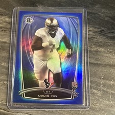 Louis Nix Texans 2014 Bowman Blue Foil  499 RC #79