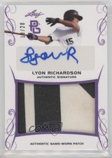 2017 Leaf Perfect Game National Showcase 18/20 Lyon Richardson Patch Auto 1e15