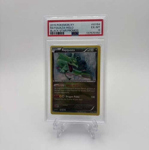 2015 Pokemon XY - Black Star Promos - Holo Rayquaza #XY64 - PSA 6 EX-MT