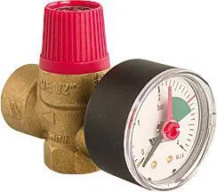 Watts Membran-Sicherheitsventil mit Manometer 2,5 bar