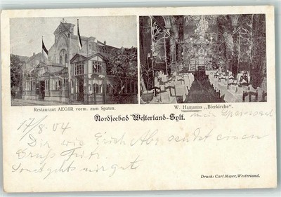 13462761 - 2280 Westerland Gasthaus Aegir zum Spaten W. Hamanns Beer Church
