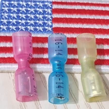 Female Spade Connectors 22-10 AWG Heat Shrink Wire Quick Disconnects Terminals