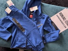 Nike Tech Fleece Kids Blue Tracksuit Set Hoodie Joggers NEW - Size 3T