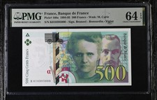 France 500 Francs 1994 P160a PMG Choice Uncirculated 64 EPQ 