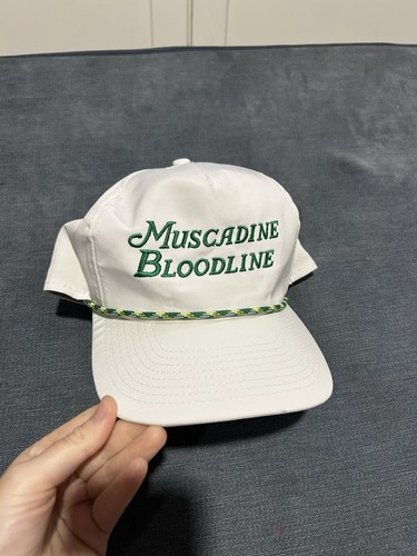 Muscadine Bloodline White And Green Golf Hat