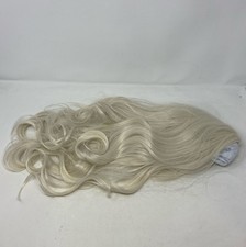 Long Wavy Glue Less Lace Front Wig Platinum blonde Synthetic Hair Heat Resistant