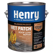 208R Rubberized Wet Patch Black Roof Leak Repair Sealant 0.90 Gal.