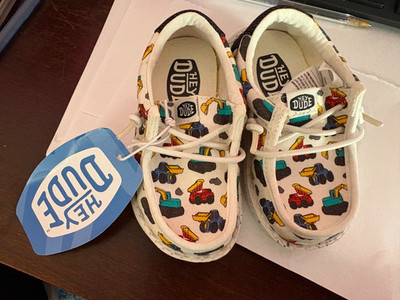 Boys Hey Dudes Wally Trucks Slip On Shoes Loafers Size C5 NWT