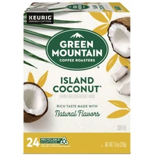Green Mountain Coffee 6720 Coffee K-Cup Pods - Island Coconut (24/Box) New