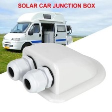 Dual Cable Entry Gland Wire Box Solar Panel Roof Motorhome Camper Van Waterproof