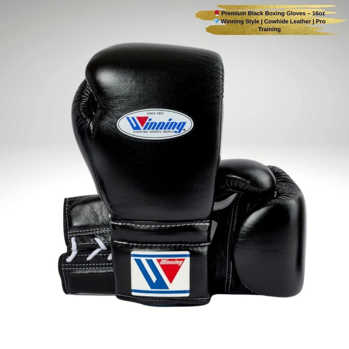 Winning Boxing Gloves – 8oz to 16oz Lace-Up type Pro Training