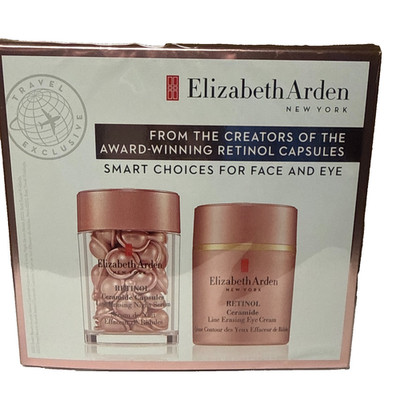 Elizabeth Arden Retinol Ceramide Line Erasing Night Serum 30CAPS & EYE CREAM SET