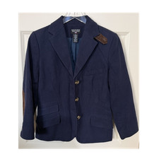 VTG Polo Jeans Co Ralph Lauren Navy Cotton Equestrian Blazer Jacket
